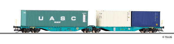 Tillig 18078 - TT - Containertragwagen, TCDD, Ep. VI